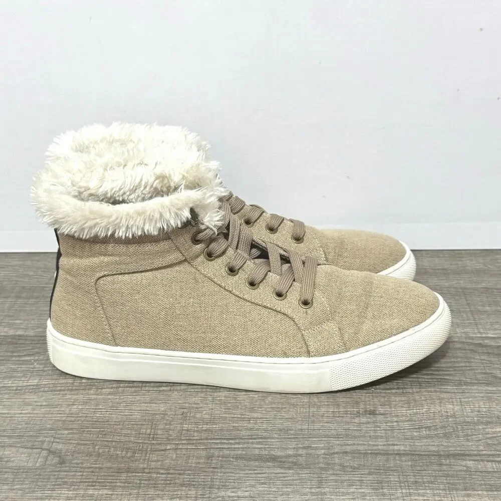 Corkys Women’s Templin Lace Up Faux Fur High Top Sneaker Boots Size 10